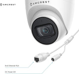Amcrest IP5M-T1179EW 5MP Outdoor Turret PoE Security Camera with Mic/Audio, 2.8mm Lens and 103° FOV