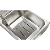 2.5-Gallon 1600W Stainless Steel Countertop Deep Fryer, Large-Capacity Commercial Single-Chamber