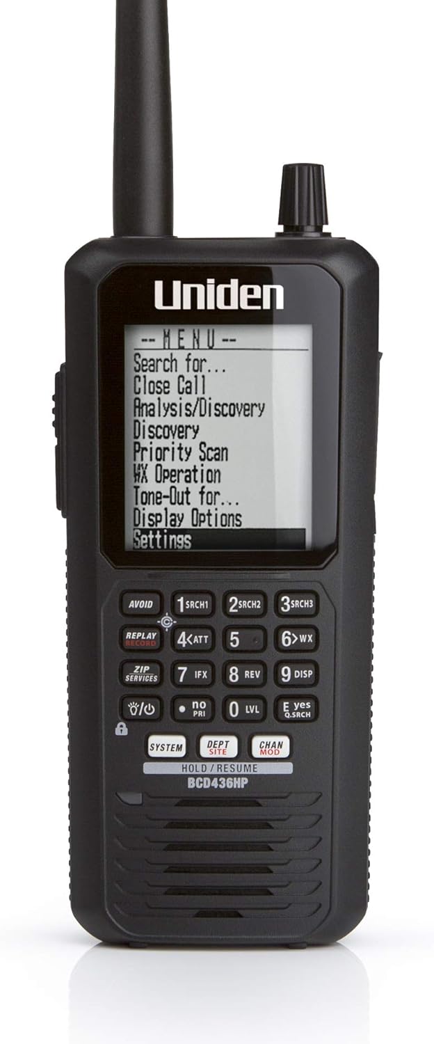 Uniden BCD436HP HomePatrol Digital Handheld Scanner with TrunkTracker V, Simple Programming and S.A.M.E. Emergency/Weather Alerts for the USA and Canada