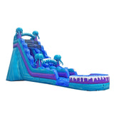 JumpOrange 19-Foot Inflatable Water Slide with Splash Pool, Commercial-Grade Electric Design for Adults and Kids, Includes Blower, Stakes and Storage Bag, 36-Foot Long x 15-Foot Wide