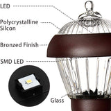 Solpex 4-Pack High-Lumen Solar Pathway Lights with 2 Bright LEDs, IP65 Waterproof Metal Housing and Auto On/Off