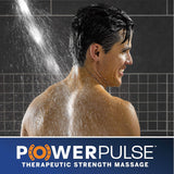 Waterpik SRXPP-763ME Handheld Shower Head with Chrome Slide Rail, Height Select Adjustment and PowerPulse Therapeutic Massage Spray
