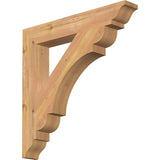 Ekena Millwork BKT04X24X24OLY01SWR Olympic Traditional Smooth Bracket, 3 1/2W x 24D x 24H, Western Red Cedar