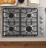 GE JGP333SETSS 30 x 22 Built-In Gas Cooktop with Stainless Steel Finish