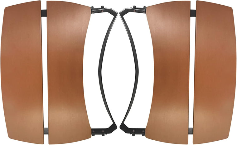 Quantfire Composite 2-Slat Side Shelves for Large Big Green Egg, Folding Egg Mates Replacement Parts for Grill and Smoker