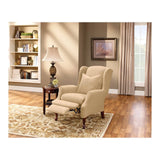 Sure Fit Stretch Pique Slipcover for Wing Chair Recliners, Cream