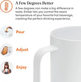 Ember Temperature Control Smart Mug 2, 14 Oz App-Controlled Heated Coffee Cup with Improved Design & 80-Minute Battery Life, White
