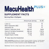 MacuHealth Plus+ Adult Eye Vitamin Supplement, 90-Day Supply with AREDS2-Based Formula, Lutein, Zeaxanthin and Meso-Zeaxanthin for Macular Degeneration Protection