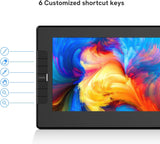 VEIKK VK1200 11.6-Inch Full-Laminated Drawing Tablet with Screen, Tilt-Function Battery-Free Stylus, 6 Shortcut Keys and 8192 Levels of Pen Pressure