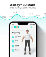 eufy Smart Scale P2 Pro, Wi-Fi and Bluetooth Digital Body Composition Scale, 16 Measurements with 3D Virtual Body Mode, 50 g/0.1 lb Accuracy, Pack of 2