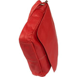 Black Le Donne Leather Shoulder Bag with Flap Closure
