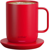 Ember Temperature Control Smart Mug 2, 14 Oz App-Controlled Heated Coffee Cup with Improved Design & 80-Minute Battery Life, White
