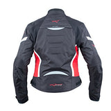 Womens CE-Armor Motorcycle Jacket, Strong Textile Construction for Touring and Motorbike Riding