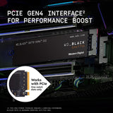 WD_BLACK 2TB SN770 Internal Gaming SSD with Gen4 PCIe and M.2 2280 Form Factor, Up to 5,150 MB/s, WDS200T3X0E