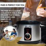 Pars Automatic Persian Rice Cooker, 10-Cup Tahdig Rice Maker for Perfect Rice Crust