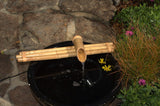 Bamboo Accents 18-Inch Water Fountain and Pump Kit with 3-Arm Split-Resistant Natural Bamboo Design for Indoor or Outdoor Zen Gardens