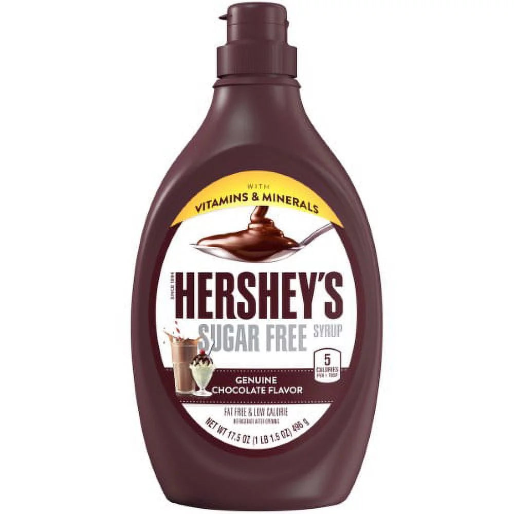 Hershey’s Sugar-Free Chocolate Syrup, Pack of 14