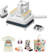 xTool 3-in-1 Smart Heat Press Kit with Mini Iron Press, Platform and Control Pod, 10-25KG High Pressure, Detachable Portable Press for T-Shirts, Vinyl, Sublimation and Crafts