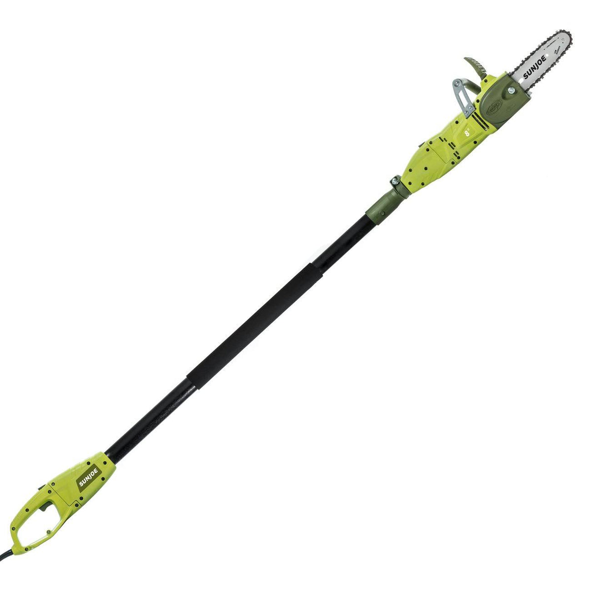 Sun Joe 8-Inch 8.0 Amp Convertible Pole Chain Saw, 2-in-1 Design, Green, Swj806e