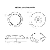 Lumitec SeaBlazeX Underwater Light with Blue Bronze Finish