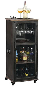 Howard Miller 547915 Brayton Wine and Bar Cabinet Door Organizer Trays, Small Brown