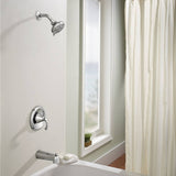 Moen Tiffin Tub and Shower Faucet with Chrome Finish and Single-Handle Control