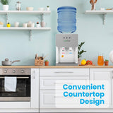 Nutrichef PKTWC36SL Universal Water Dispenser for Top-Loading Bottles, with Hot and Cold Dispensing
