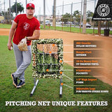 ALAGPRO The Original 9-Hole Baseball and Softball Pitching Net with Strike Zone Pocket and Pitching Target
