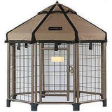 Advantek Pet Gazebo Dog Kennel in Earth Taupe, 3-ft