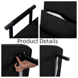 Convertible 3-in-1 Sleeper Sofa Bed with Pullout Bed and Side Pocket, Black Futon Loveseat for Living Room, Bedroom or Small Spaces