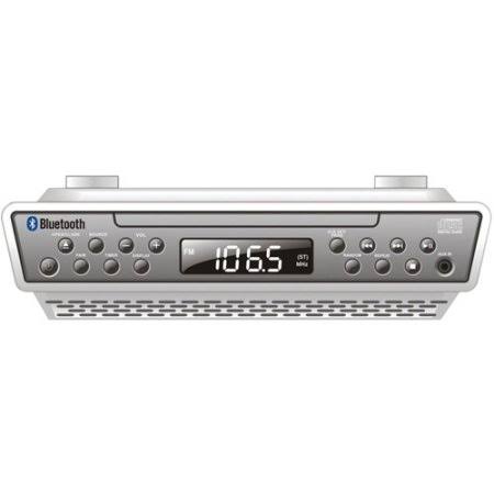 Sylvania Under-Counter Kitchen CD Player with AM/FM Bluetooth Wireless Radio and Speaker