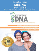 My Forever DNA Sibling DNA Test Kit with 46 Genetic Markers, Lab Fees and Shipping Included, Confidential Results