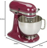 KitchenAid Artisan KSM150PS Stand Mixer, 5-Quart Tilt-Head Design with Pouring Shield, Cast Iron