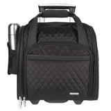 Travelon Wheeled Underseat Carry-On with Backup Bag, Black