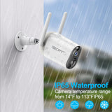 SECRT Wireless Outdoor Security Camera with 1080P WiFi, Color Night Vision, Motion Detection, Spotlight, Siren, 2-Way Talk and Waterproof Design
