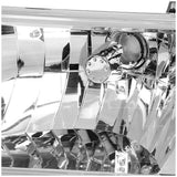Chrome/Clear 6pcs Headlight and Corner/Side Marker Lamp Set for 92-96 Ford F150/F250/F350/Bronco, 5 Gen 93 94 95, Left+Right, DNA Motoring