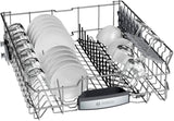 Bosch 800 Series Built-In Dishwasher, 24-Inch Top Control Design with CrystalDry, Third Rack, Stainless Steel Tub and 42 dBA Operation, Black Stainless Steel