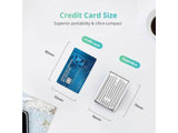 Silver Zendure Supermini Portable Charger with 10,000mAh Capacity and USB-C PD