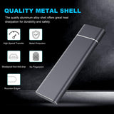 YSYDYPBB-05 Ultra-Slim 2TB External Hard Drive for Mac, PC, Desktop and Laptop, C-Black