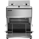 VEVOR Commercial Electric Bread Slicer with 12mm Cutting Thickness, 31PCS Bakery Machine, 110V Toast Cutter for Bread Sheets
