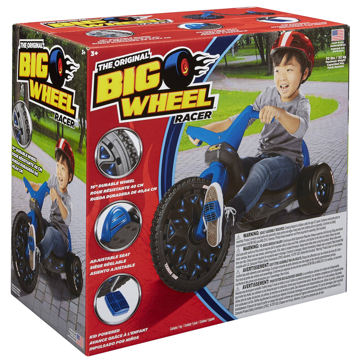 The Original Big Wheel Ride-On in Blue, 16×22