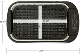 Power XL Indoor Electric Grill & Griddle with Removable Nonstick Plates, Glass Lid, 1500 Watt, Black, 21X 15.4X 8.1