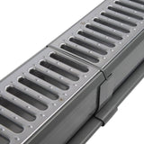 NDS 400-10MTL Channel Drain Kit, 10-ft L x 5-3/4-in W