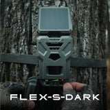 SPYPOINT Flex-S-Dark Solar Cellular Trail Camera with Built-In Solar Panel, 40MP Photos, 1080p Video with Sound, No-Glow Night Vision and Motion Activation