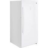GE FUF14SMRWW Frost-Free Upright Freezer with 14.1 Cu. Ft. of Storage