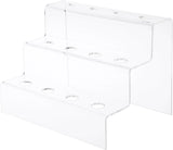 Clear Wine Bottle Stopper Display Stairs, 6.25 H x 8.75 W x 6.5 D Inches, 6-Pack
