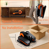 Morelax Under-Desk Elliptical Machine with 12 Adjustable Speeds, Quiet Portable Electric Seated Pedal Exerciser for Seniors