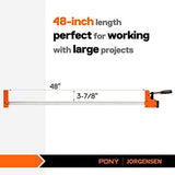 Jorgensen 48-Inch Cabinet Master Bar Clamps, 2-Pack with 90° Parallel Jaws