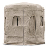 Bolderton Large Heavy-Duty Burlap Blind for Outdoor Concealment, Tan