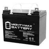 Mighty Max 12V 35Ah Replacement Battery for Pride Mobility Jazzy Select GT